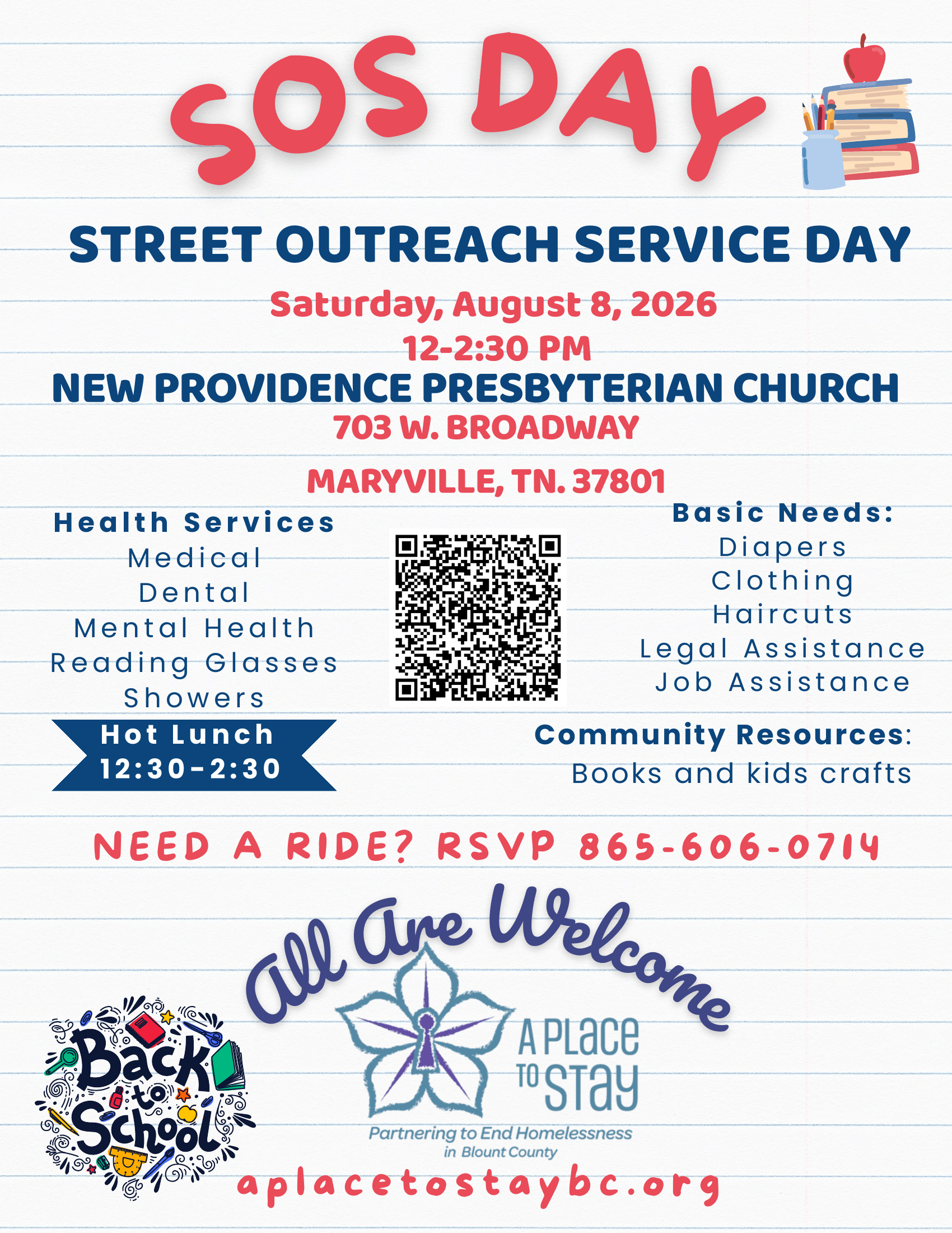 SOS Day August 8 2026 flyer